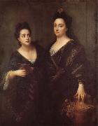 Jean-Baptiste Santerre Two Actresses oil painting on canvas